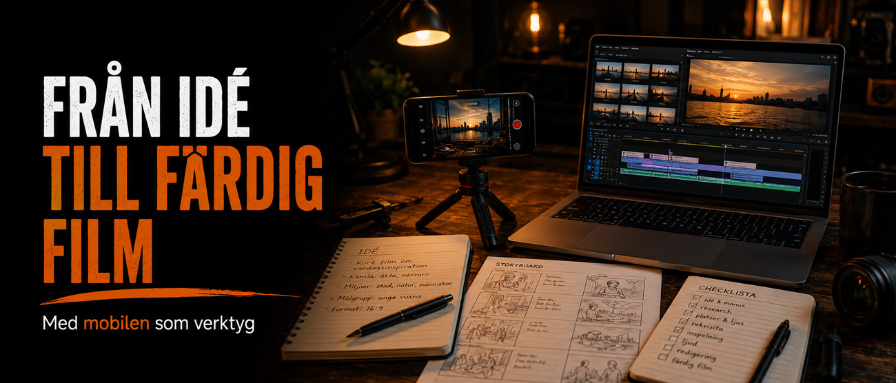 Från den första filmidén till färdig film med mobilen