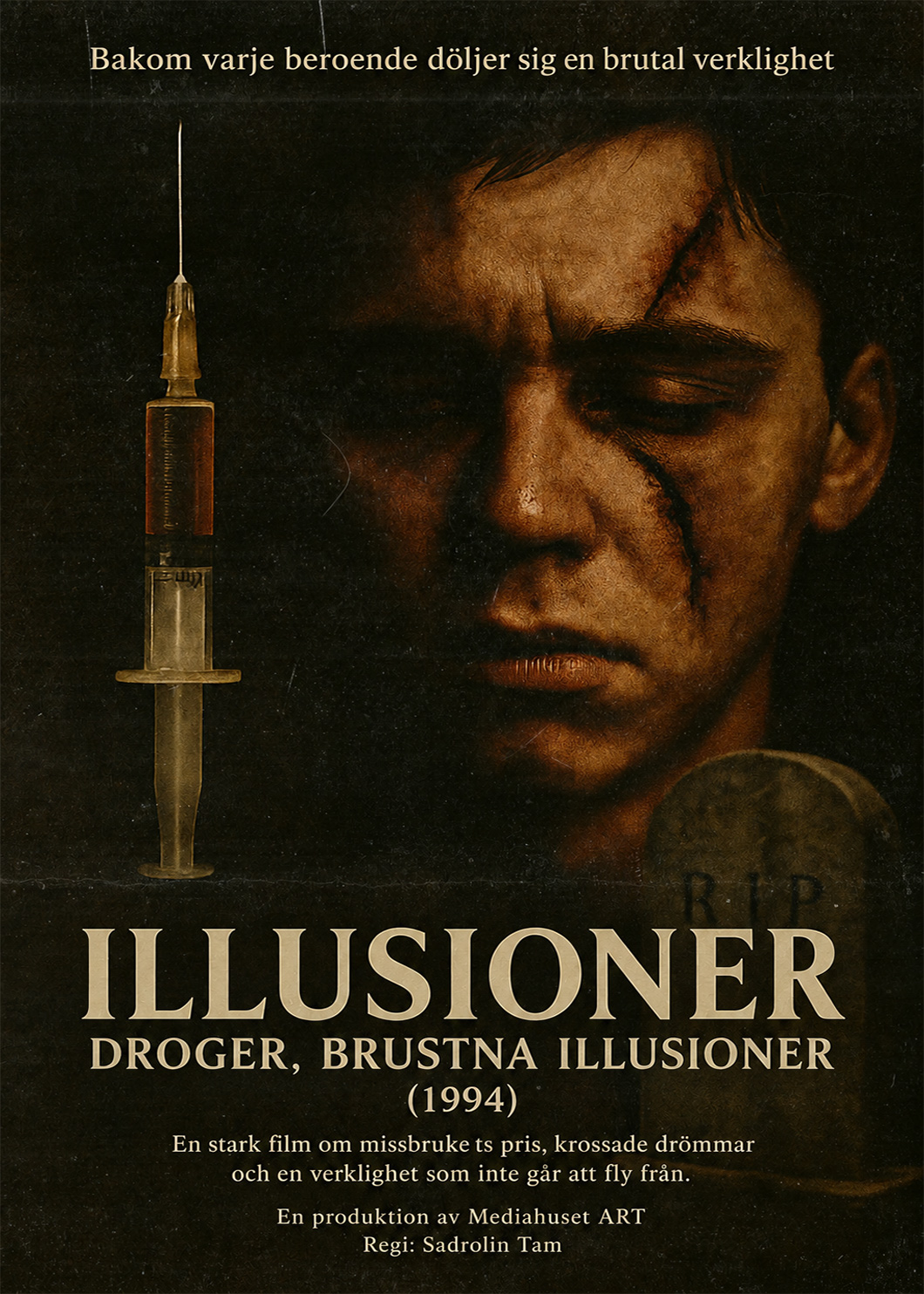 Svensk filmposter för Illusioner – Droger, brustna illusioner