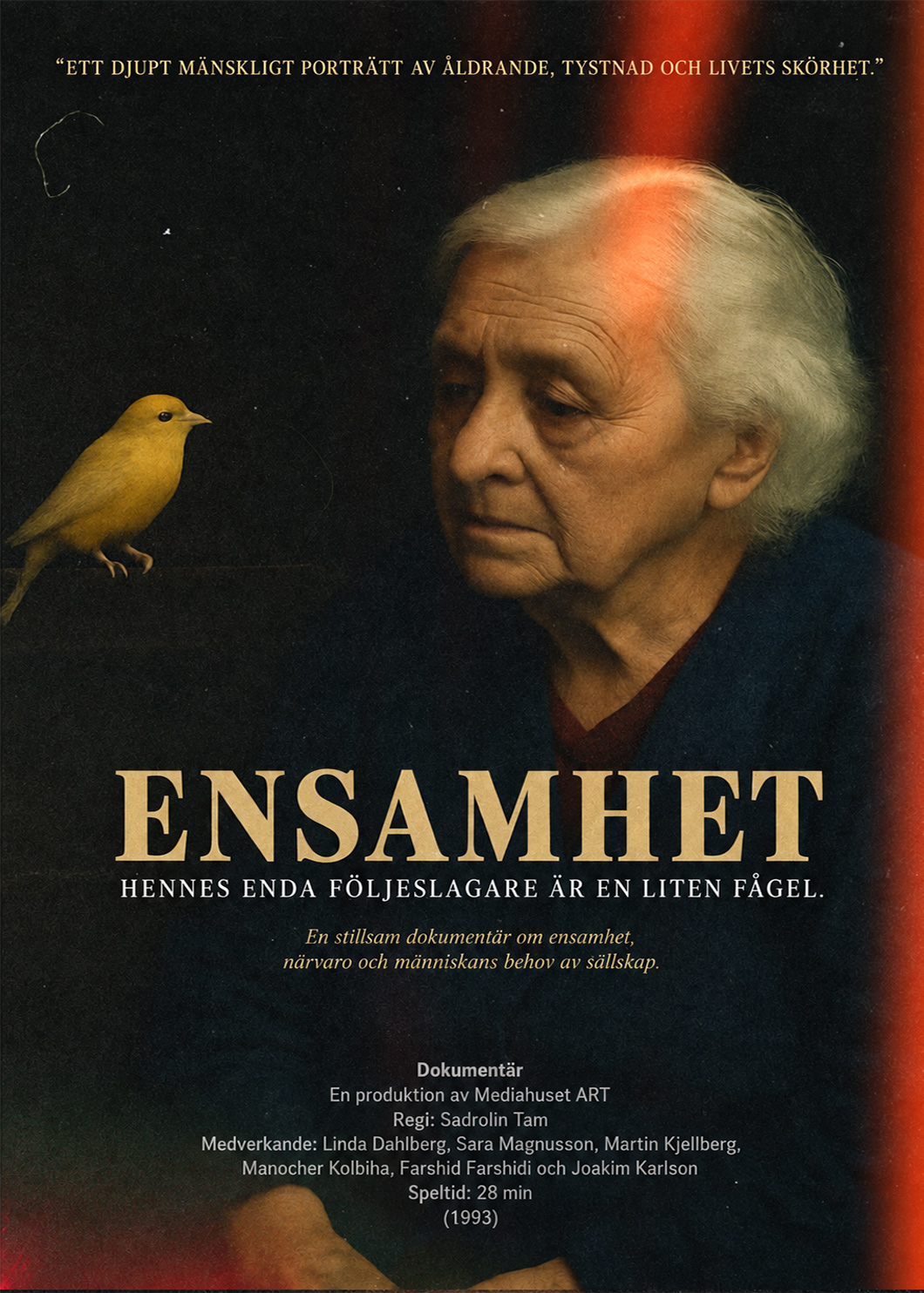 Svensk filmposter för Ensamhet