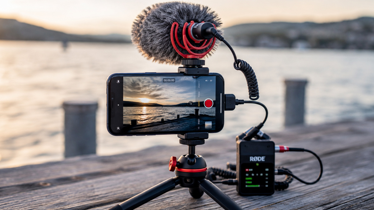Ljudutrustning för mobilfilm